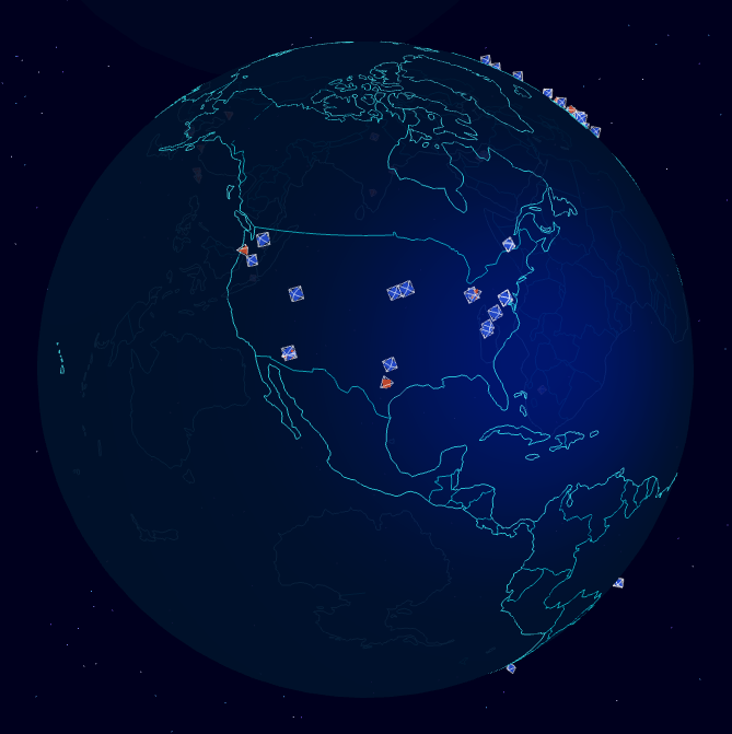 Fast Takeoff Globe Visualization
